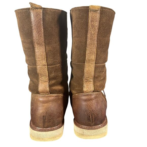 Sorel NL1784-200 Size 9 Brown Suede Leather Lace-Up Shearling Lined Winter Boots - Picture 5 of 9